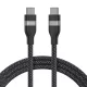 USB-C - USB-C kábel Anker, 240W, 1.8m, Fekete A82E2H12