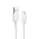 USB-A to USB-C kábel Anker 322, 18W, 3A, 1.8m, Fehér