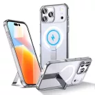 Samsung Galaxy S26 Ultra Átlátszó Hybrid Armor X tok állvánnyal, MagSafe kompatibilis
