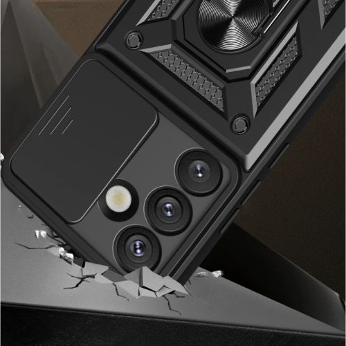 Samsung Galaxy S26 Fekete Hybrid Armor Camshield tok