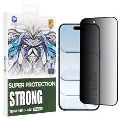   iPhone 17 Air - Lito D+ Max Strong Privacy - Fekete üvegfólia