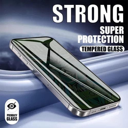 iPhone 17 Air - Lito D+ Max Strong Privacy - Fekete üvegfólia