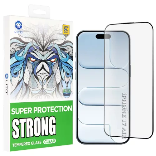iPhone 17 Air Lito - D+ Max Strong - Fekete üvegfólia