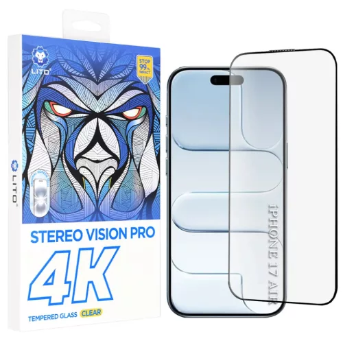 iPhone 17 Air Lito - D+ Max 4K - Black üvegfólia