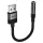 USB Férfi Kábel Jack 3.5mm Női Acefast Audio Adapter (J13), Plug & Play, Nagy Hűségű Hangzás, Késés Nélkül, 15cm - Fekete