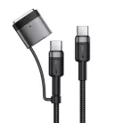 Acefast - Adatkábel (C22-05) - Gyors töltés, Type-C to Type-C, MagSafe 3 Adapter, 240W, 48V/5A, 1.2m - Fekete