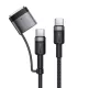 Acefast - Adatkábel (C22-05) - Gyors töltés, Type-C to Type-C, MagSafe 3 Adapter, 240W, 48V/5A, 1.2m - Fekete