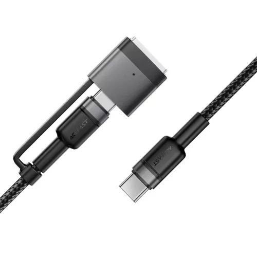 Acefast - Adatkábel (C22-05) - Gyors töltés, Type-C to Type-C, MagSafe 3 Adapter, 240W, 48V/5A, 1.2m - Fekete