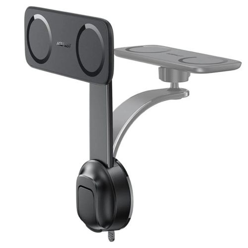 Auto Műszerfalra és Szélvédőre Rögzíthető Acefast D60) Dupla Magsafe tartó - Fekete