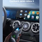 Wireless Carplay / Android Auto Adapter Carlinkit Mini Ultra3 tok, Apple iPhone / Android sorozat, Fekete