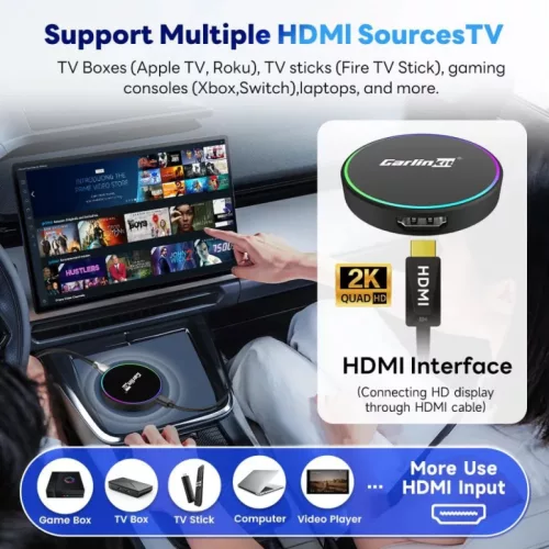 Vezeték nélküli Carplay / Android Auto Adapter Carlinkit HD2CP Pro, Fekete