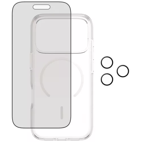 CARE by PanzerGlass Flagship Privacy 3 az 1-ben tok + Privacy üvegfólia + lencse iPhone 17 Pro tok
