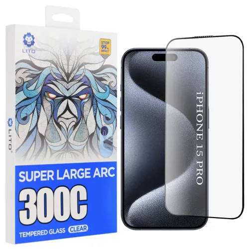 Apple iPhone 15 Pro Lito D+ Max 300C Átlátszó üvegfólia