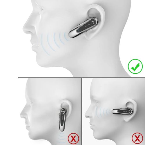 Premium Bluetooth Headset Techsuit (THB54) - Bluetooth, dupla mikrofon - Fekete