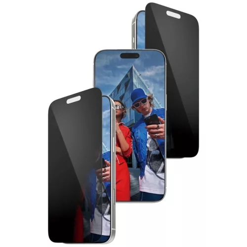 PanzerGlass Ultra-Wide Fit Fastfit privát üvegfólia iPhone 17 Pro Max üvegfólia