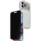 CARE by PanzerGlass Flagship Privacy 3 az 1-ben tok + üvegfólia + lencsevédő iPhone 17 Pro Max-hoz