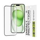 Techsuit - 111D Teljes Fedésű / Teljes Ragasztású Üveg - iPhone 15 Plus / iPhone 16 Plus - Fekete üvegfólia