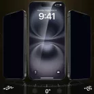 iPhone 17 Pro Fekete ESR - Corning UltraFit Privacy üvegfólia 3db-os csomag