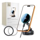 Tech-Protect MM25W-V8 Qi2.2 mágneses MagSafe autós tartó és vezeték nélküli töltő, tapadókorongos műszerfalra