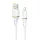 Dudao L25L USB-A - Lightning kábel 1m 30W lágy szilikon fonattal - Fehér