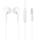 Dudao X10S vezetékes fülhallgató 3,5 mm mini jack 1,15 m - fehér