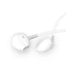 Dudao X10S vezetékes fülhallgató 3,5 mm mini jack 1,15 m - fehér