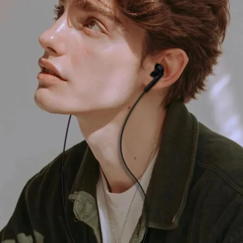 Dudao X3 Vezetékes USB-C In-Ear Fülhallgató - Fekete