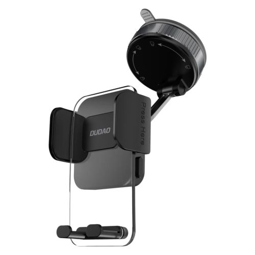 Dudao F24PLUS műszerfalra erősíthető autós telefontartó tapadókoronggal - Fekete