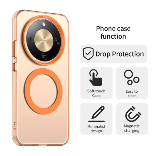 Honor Magic8 Lite Techsuit CandyCase MagSafe - Narancs tok