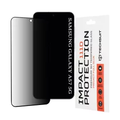   Samsung Galaxy A57 5G Techsuit 111D Privacy Full Glue - Fekete üvegfólia