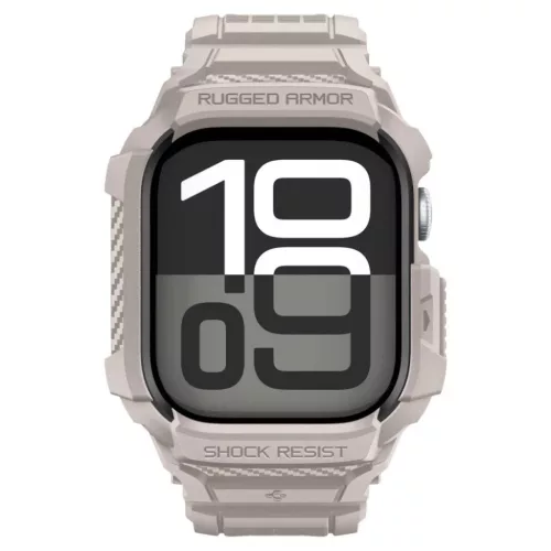 Apple Watch 10 / 11 46mm Spigen Rugged Armor Pro tok, Dűne Bézs