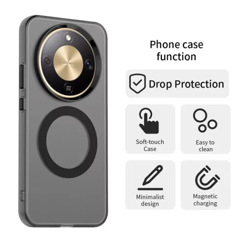 Honor Magic8 Lite Techsuit - CandyCase MagSafe - Fekete tok