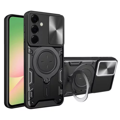 Samsung Galaxy A57 5G Techsuit CamGuard Pro Fekete tok