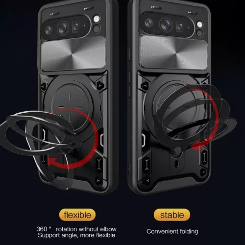 Samsung Galaxy A57 5G CamGuard Pro Techsuit - Kék tok