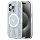 iPhone 15 Pro Max tok Lacoste LCHMP15XUBSH farine kemény tok IML Blend Monogram MagSafe