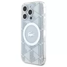 iPhone 15 Pro Max tok Lacoste LCHMP15XUBSH farine kemény tok IML Blend Monogram MagSafe