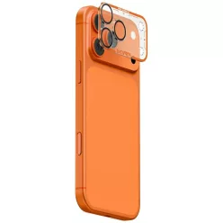   iPhone 17 Pro Kamera Lencse Üveg Skinarma Magma Teljes Matt narancs üvegfólia