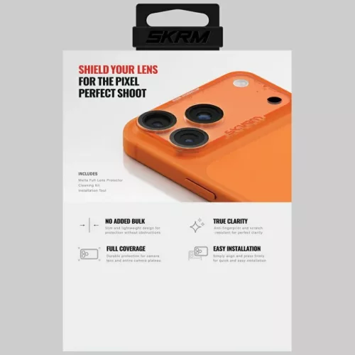 iPhone 17 Pro Kamera Lencse Üveg Skinarma Magma Teljes Matt narancs üvegfólia