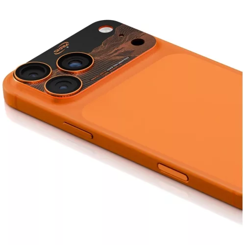 iPhone 17 Pro Max Camera Lens Glass Skinarma Sonix Full Aluminium narancs üvegfólia