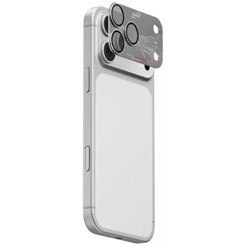 iPhone 17 Pro Camera Lens Glass Skinarma Sonix Full Aluminium ezüst üvegfólia