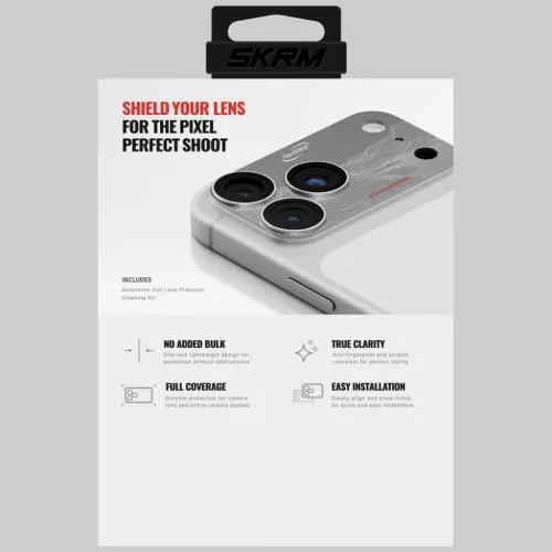 iPhone 17 Pro Camera Lens Glass Skinarma Sonix Full Aluminium ezüst üvegfólia