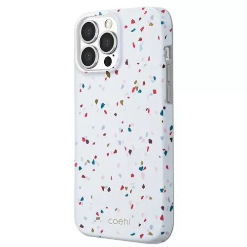 iPhone 13 Pro Max UNIQ Coehl Terrazzo tok, természetes fehér