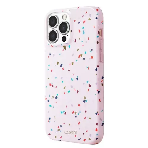 iPhone 13 Pro Max UNIQ Coehl Terrazzo tok blush pink