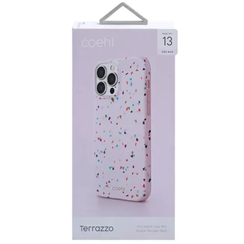 iPhone 13 Pro Max UNIQ Coehl Terrazzo tok blush pink