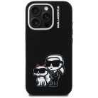iPhone 16 Pro Karl Lagerfeld Szilikon Karl&Choupette Sketch MagSafe tok fekete