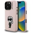 iPhone 16 Pro Karl Lagerfeld Silicone Karl Sketch MagSafe tok rózsaszín