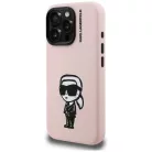 iPhone 16 Pro Karl Lagerfeld Silicone Karl Sketch MagSafe tok rózsaszín