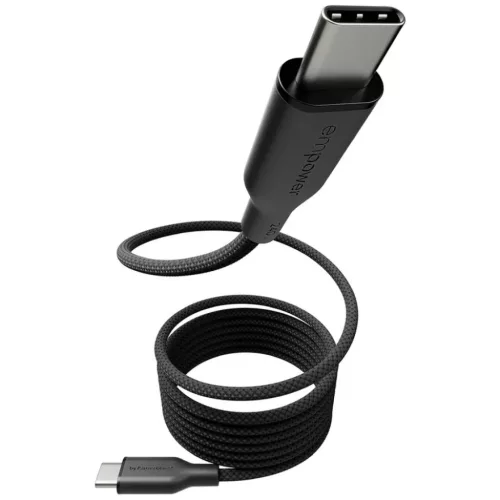 USB-C kábel PanzerGlass Empower Magnetic 240W USB-C - USB-C 1,5m fekete