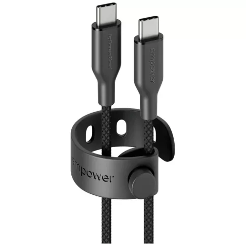 USB-C USB-kábel 60W PanzerGlass Empower Racing 2m fekete