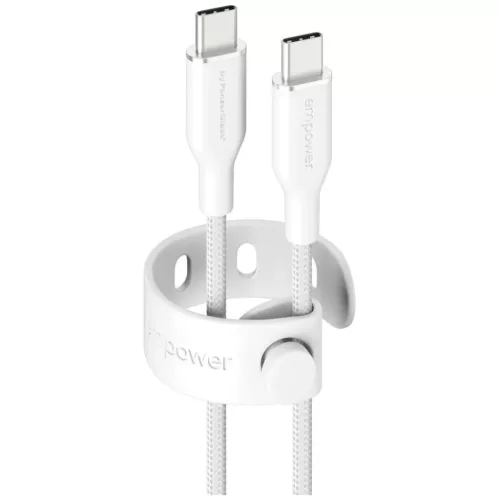 PanzerGlass Empower Racing 60W USB-C - USB-C Kábel 2m ezüst-fehér